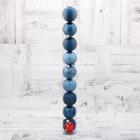 Ёлочные игрушки «Лилиан», шары новогодние, набор 9 шт., d=6 см, синий - Фото 2