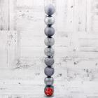 Ёлочные игрушки «Сильва», шары новогодние, набор 9 шт., d=6 см, серый - Фото 2