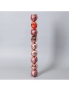 Ёлочные игрушки «Камилла», шары новогодние, набор 9 шт., d=6 см, розовый - Фото 4