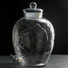 Диспенсер для напитков стеклянный «Пинотаж», 15 л, 26×45 см - фото 1794532