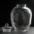 Диспенсер для напитков стеклянный «Пинотаж», 15 л, 26×45 см - Фото 6