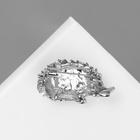 Брошь «Ёжик» счастье, цвет серебра - Фото 3