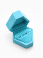 Футляр под серьги, кольцо «Кристалл», бархатный, 6.5×6 см, голубой - фото 54704829