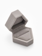 Футляр под серьги, кольцо «Кристалл», бархатный, 6.5×6 см, серый - фото 117393532