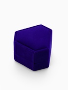 Футляр под кольца «Кристалл», для серёг, бархатная, 6.5×6 см, синяя - фото 54704838