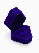 Футляр под кольца «Кристалл», для серёг, бархатная, 6.5×6 см, синяя - фото 54704839