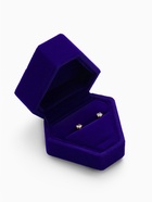 Футляр под кольца «Кристалл», для серёг, бархатная, 6.5×6 см, синяя - фото 54704840