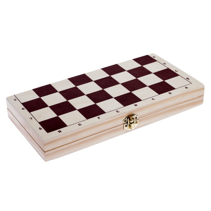 Шахматы "Леви" + набор шашек в подарок, шашки d-2.6 см, король h-7.5 см, пешка h-3.5 см - фото 1887882668