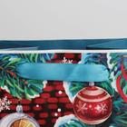 Пакет под бутылку крафтовый «Чудес в новогоднюю ночь», 13 × 36 × 10 см - Фото 2