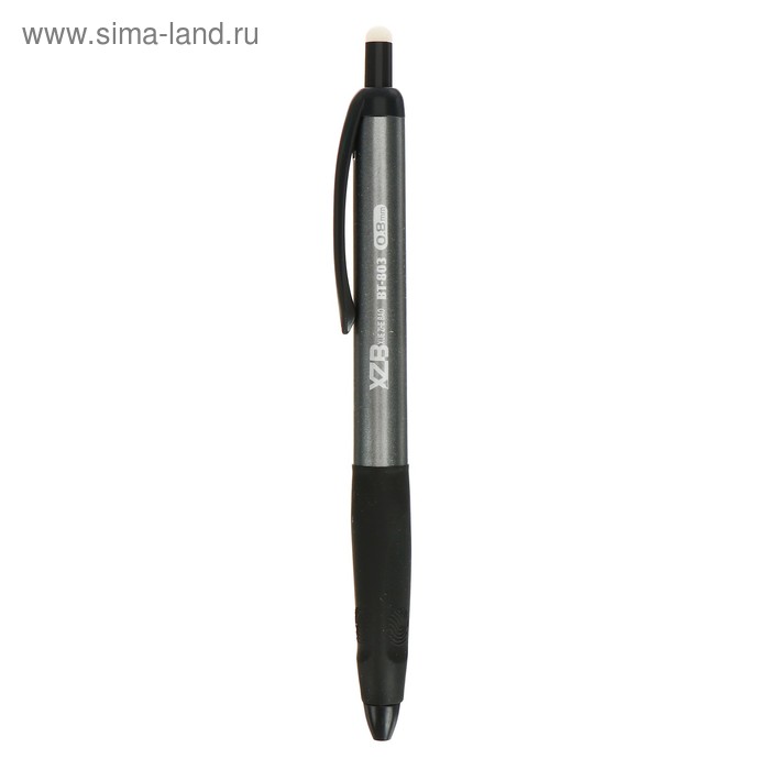 Ручка шариковая со стираемыми чернилами, линия 0.8 мм, стержень синий с резиновым держателем, корпус МИКС - Фото 1