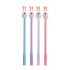 Ручка-прикол Calligrata «Зайка», чёрный стержень, гелевая, МИКС - Фото 1