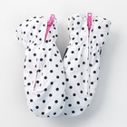 Варежки для девочки, цвет белый, размер 12 - Фото 1