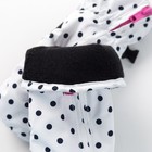 Варежки для девочки, цвет белый, размер 12 - Фото 3