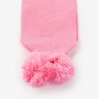 Шарф для девочки  А.1193, размер 120х13, цвет ярко-розовый - Фото 3