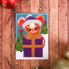 Алмазная мозаика для детей «Веселый мышонок»+ емкость, стержень с клеевой подушечкой - Фото 2