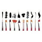 Набор кистей для рисования, белка, 3 штуки: №: 1, 3, 5, Calligrata, круглые, деревянная ручка, в пакете - Фото 7