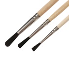 Набор кистей для рисования, белка, 3 штуки: №: 2, 3, 4, Calligrata, круглые, деревянная ручка, в пакете - Фото 8