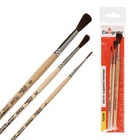 Набор кистей для рисования, пони, 3 штуки: №: 1, 3, 5, Calligrata, круглые, деревянная ручка, в пакете - Фото 6