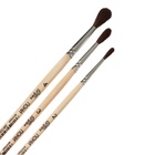 Набор кистей для рисования, пони, 3 штуки: № 2, 3, 4, Calligrata, круглые, деревянная ручка, в пакете - Фото 7