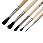 Набор кистей для рисования, белка, 5 штук: №: 1, 2, 3, 4, 5, Calligrata, круглые, деревянная ручка, в пенале - Фото 8