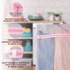 Мешок для стирки белья Доляна, 40×50 см, мелкая сетка, белый - Фото 2