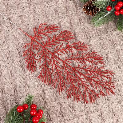 Декор блеск «Листья», h=30 см, МИКС