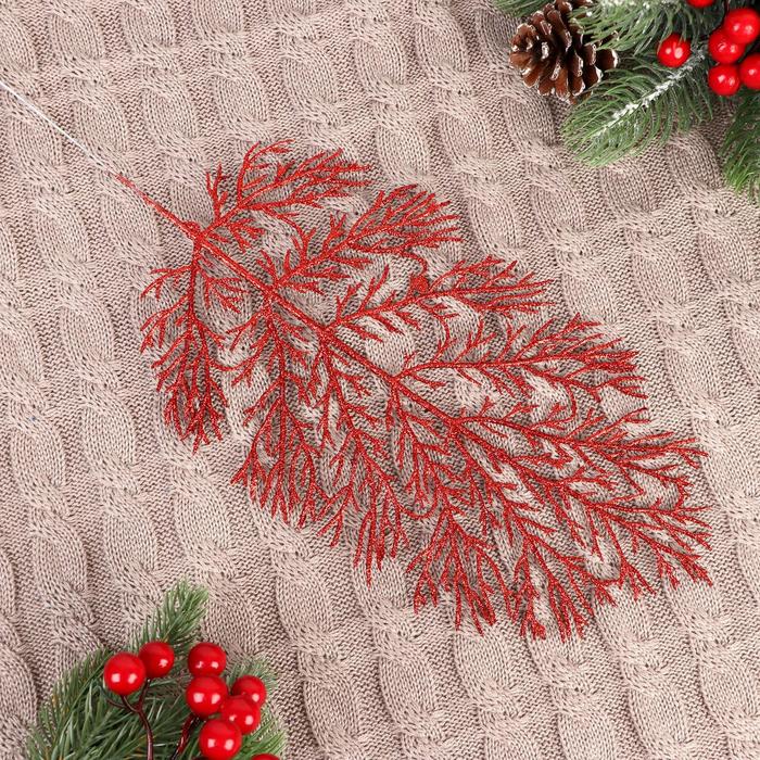 Декор блеск «Листья», h=30 см, МИКС - Фото 1