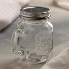 Солонка «Банка», 100 мл, 7×5.5×8.5 см, стекло, рисунок МИКС - Фото 2