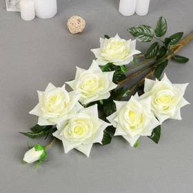 Цветы искусственные «Роза Компэшн», 11×59 см, белые 4301315