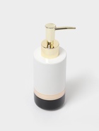 Аксессуары для ванной «Лили», 4 предмета: дозатор 300 мл, мыльница, 2 стакана, бело-чёрные - Фото 4