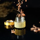 Баночка для специй «Голд», 100 мл, 5.7×5.5, стекло, золотистая - Фото 2