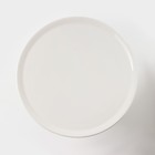 Подставка керамическая для торта Доляна «Кролл», 25×10 см, цвет белый - фото 8474291