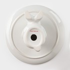 Подставка керамическая для торта Доляна «Кролл», 25×10 см, цвет белый - фото 8474293
