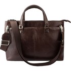 Деловая сумка, 36 х 6 х 26 см, натуральная сумка, цвет коричневый - Фото 1