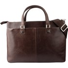 Деловая сумка, 36 х 6 х 26 см, натуральная сумка, цвет коричневый - Фото 3