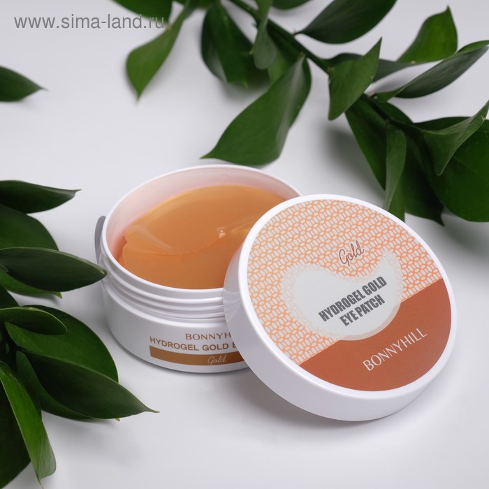 Гидрогелевые патчи для глаз Bonnyhill Gold с частицами золота, 60 шт - Фото 1