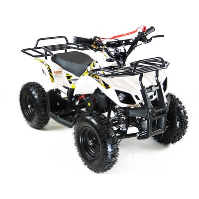 Квадроцикл детский бензиновый MOTAX ATV Х-16 Мини-Гризли, с механическим стартером, белый