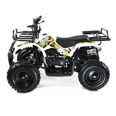 Квадроцикл детский бензиновый MOTAX ATV Х-16 Мини-Гризли, с механическим стартером, белый
