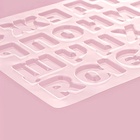 Форма для шоколада «Алфавит», 35×20 см, 31 ячейка, прозрачная - Фото 5