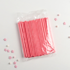 Палочки для кейк-попсов, 10×0,2 см, 100 шт, цвет розовый - фото 4277172