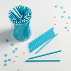 Палочки для кейкпопсов, 10×0,2 см, 100 шт, цвет синий - фото 990314