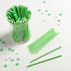 Палочки для кейк-попсов, 10×0,3 см, 100 шт, цвет зелёный - фото 9135355