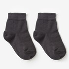 Носки детские, цвет тёмно-серый, размер 16-18 - Фото 1