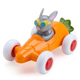 Игрушка «Машинка-морковка», с зайчиком, 14см