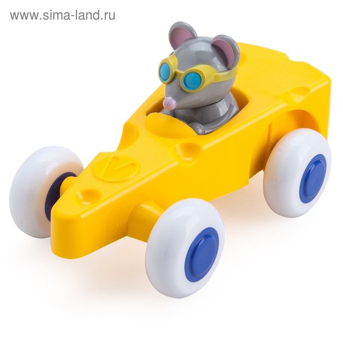 Игрушка «Машинка-сыр», с мышкой, 14 см - Фото 1