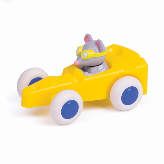 Игрушка «Машинка-сыр», с мышкой, 14 см - фото 1908474556