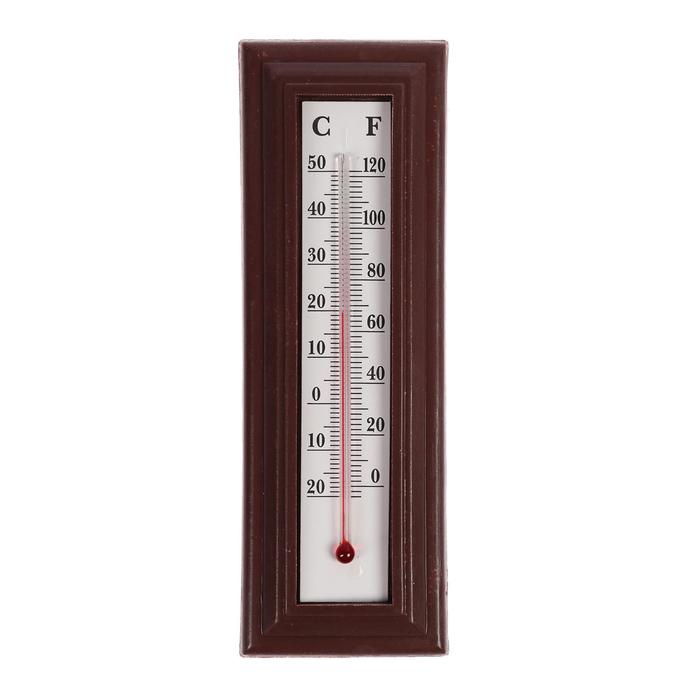 Термометр комнатный Luazon, спиртовой, коричневый - фото 1881725187