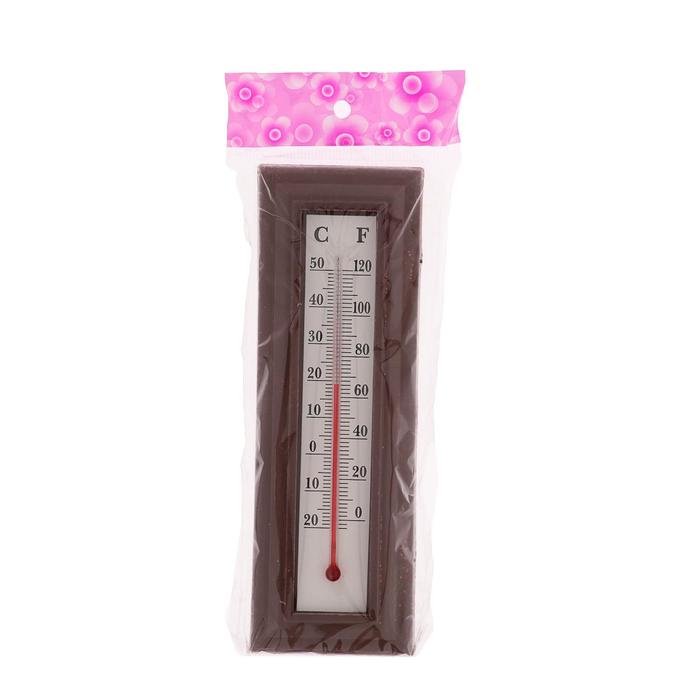 Термометр комнатный Luazon, спиртовой, коричневый - фото 1881725189