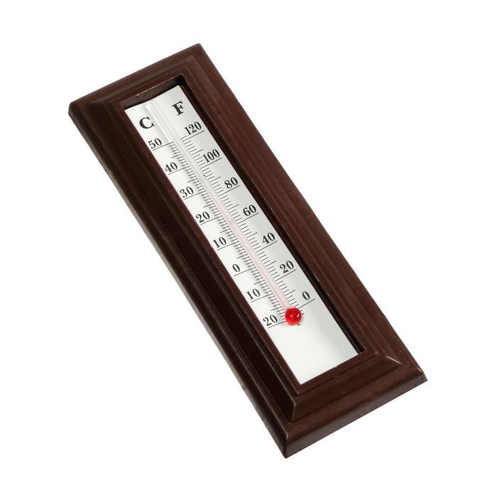 Термометр комнатный Luazon, спиртовой, коричневый - фото 1881725190