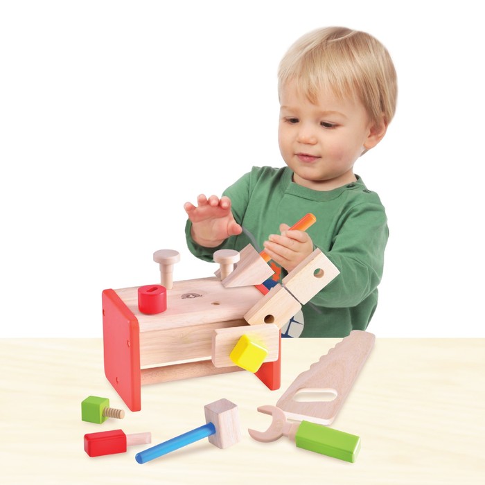Игровой набор «Столярная мастерская для малышей», с аксессуарами - фото 1884942061